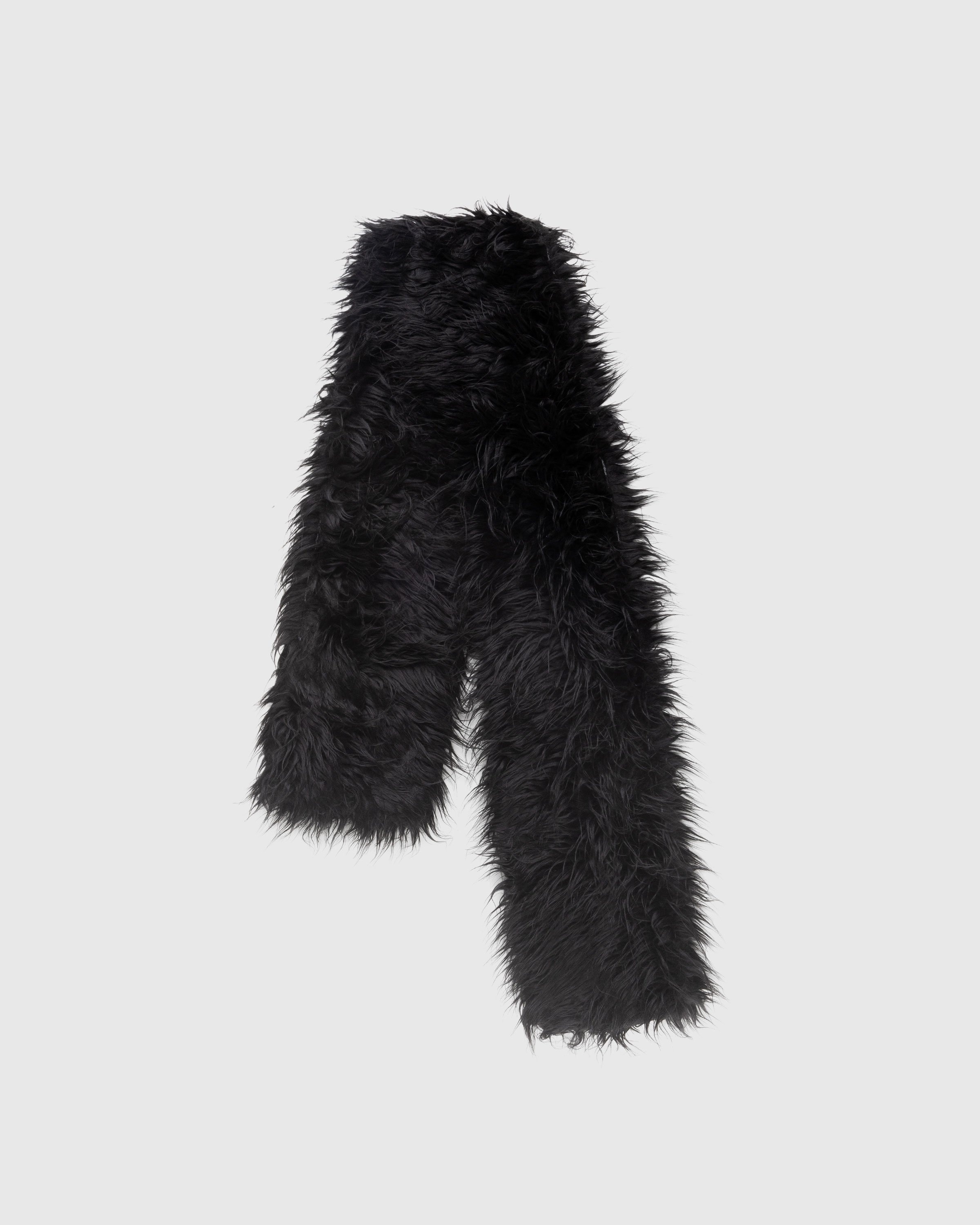 OUR LEGACY FROSS SCARF BLACK FAKE FUR - 小物