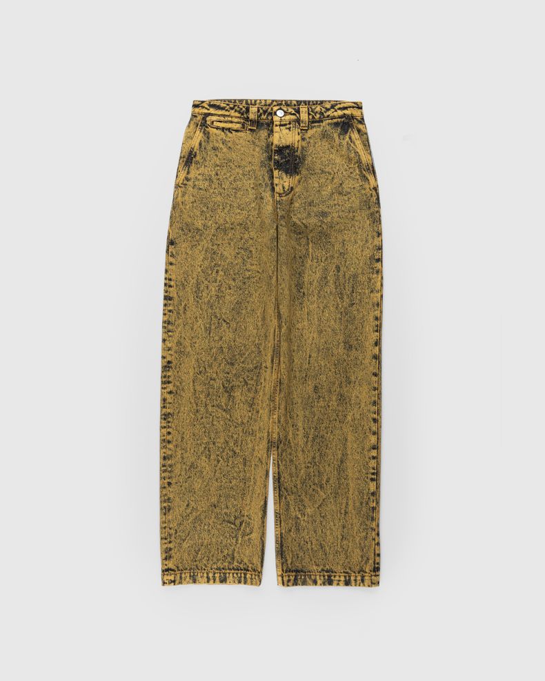 Marni – Marble-Dyed Trousers Maize | Highsnobiety Shop