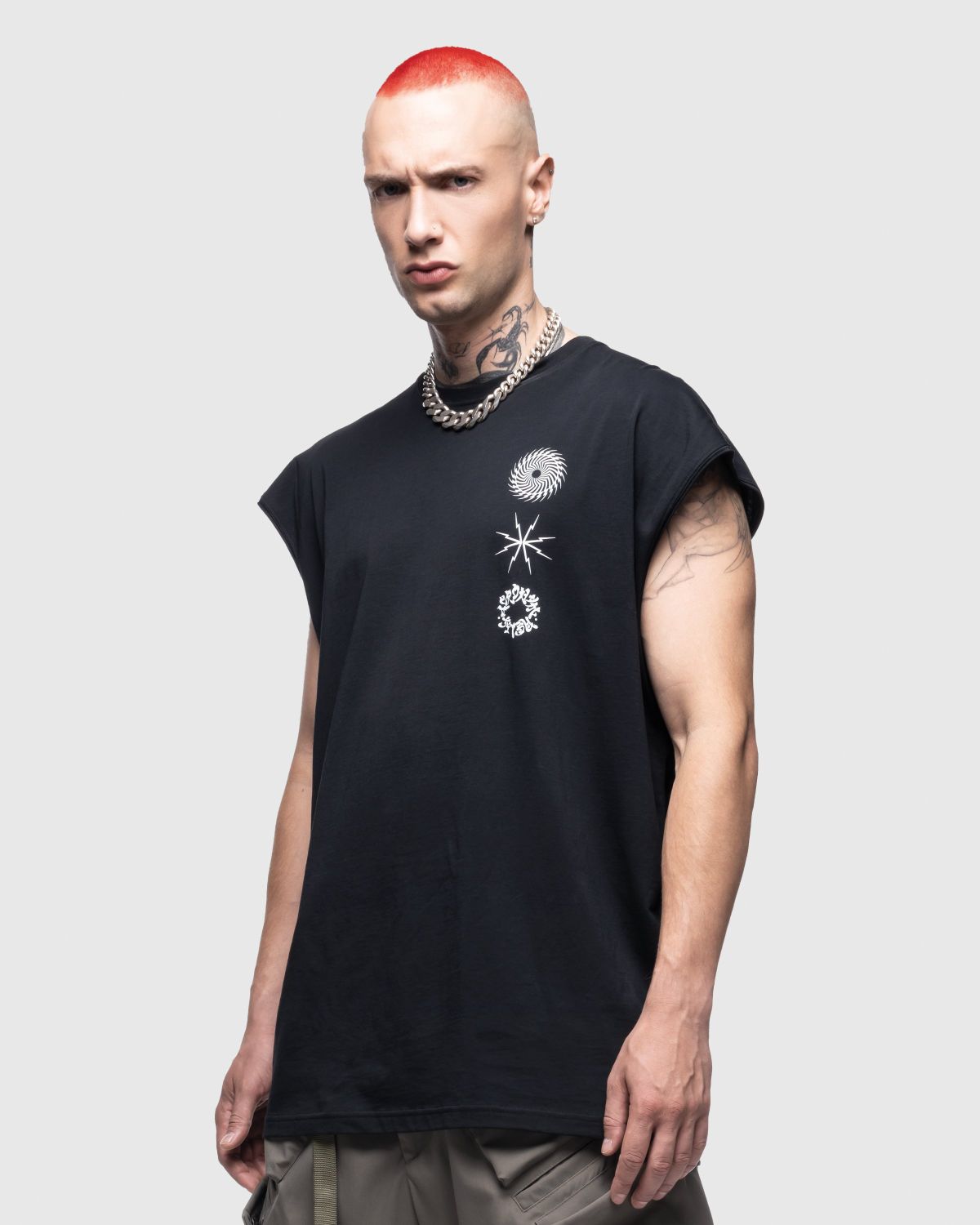 ACRONYM – S25-PR-C Pima Cotton Sleeveless T-Shirt Black