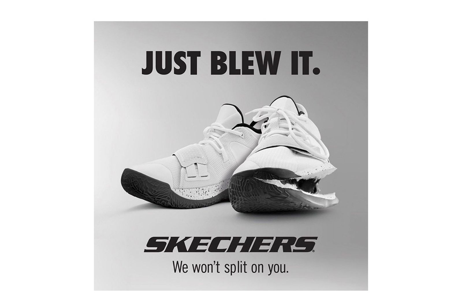 Lo encontré Bienes vendedor Skechers Trolls Nike in New Ad and the Internet Reacts