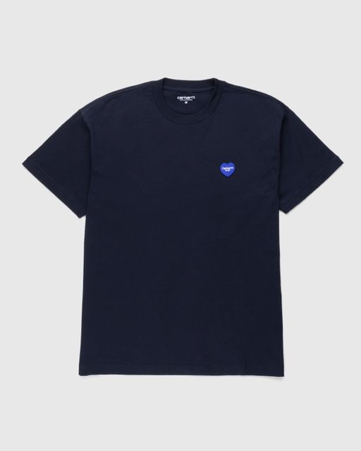 Carhartt WIP – S/S Heart Patch T–Shirt Blue | Highsnobiety Shop