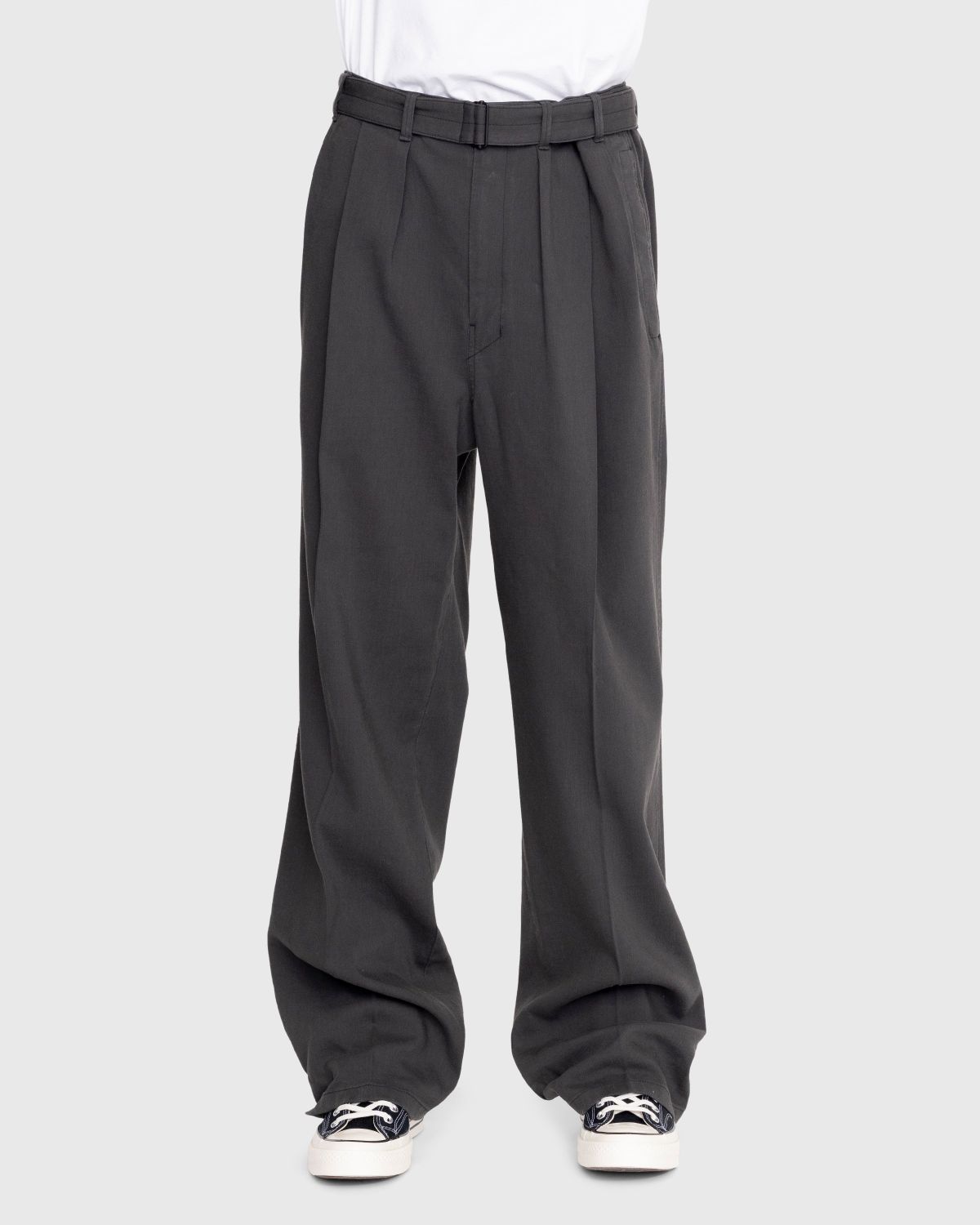 Lemaire – Loose Pleated Pants Grey