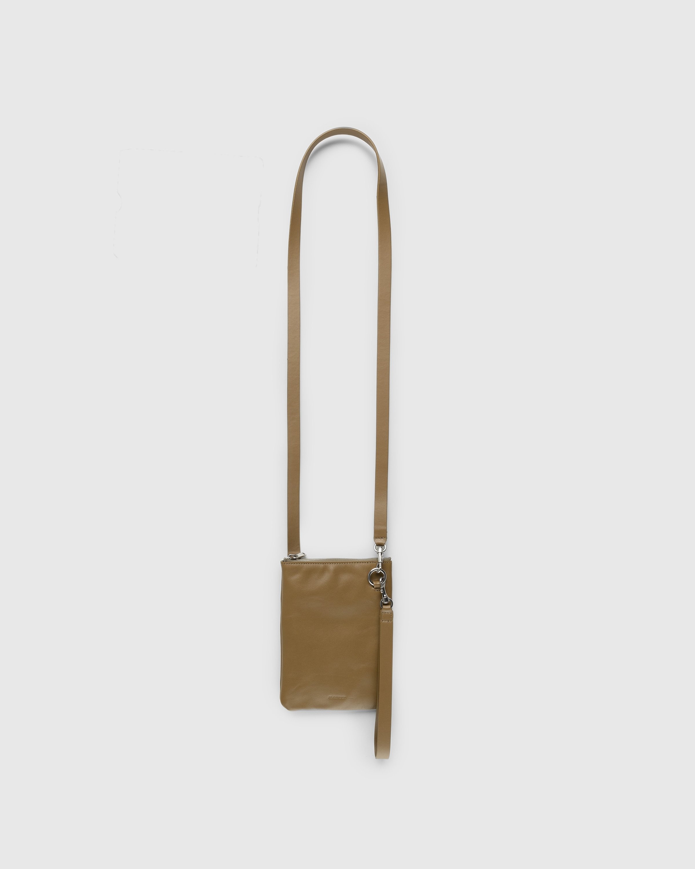 Jil Sander – Leather Pouch Necklace Brown | Highsnobiety Shop