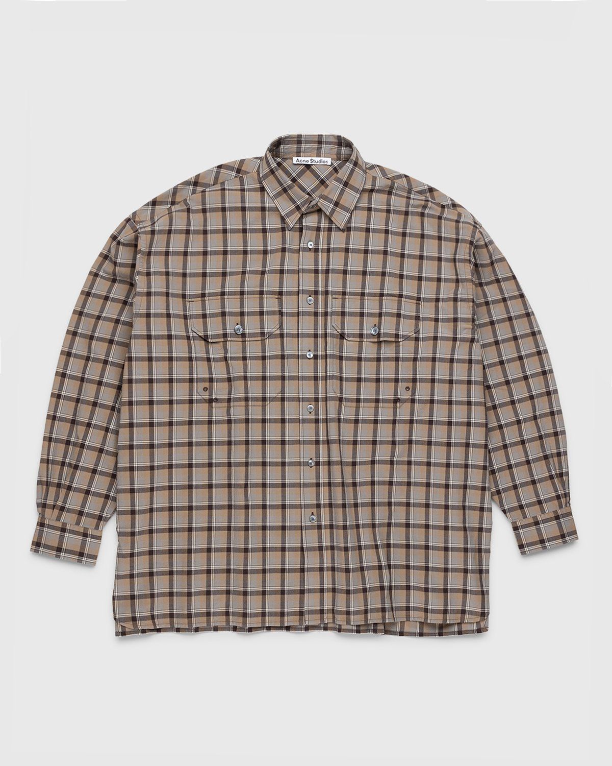 Acne Studios – Checked Shirt Brown | Highsnobiety Shop