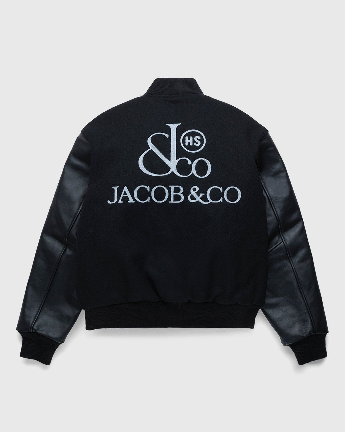 Jacob Co. x Highsnobiety Logo Varsity Jacket Black