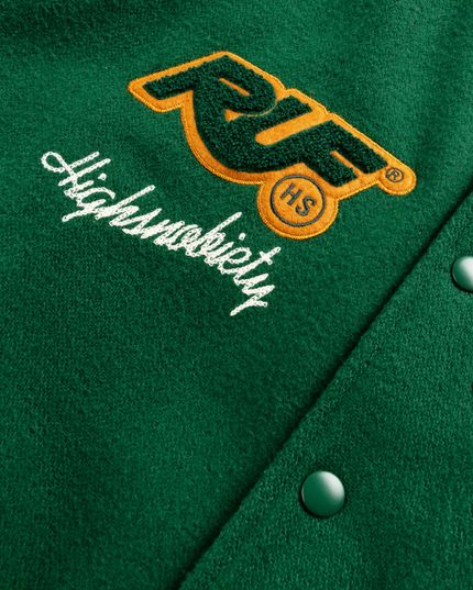 RUF x Highsnobiety – Varsity Jacket Green | Highsnobiety Shop