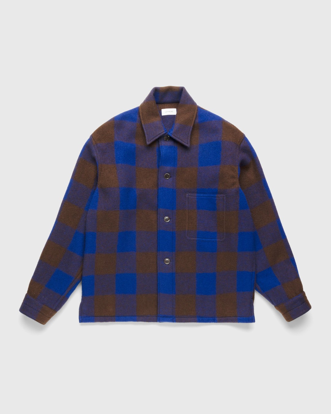 Lemaire – Pyjama Shirt Brown/Blue | Highsnobiety Shop
