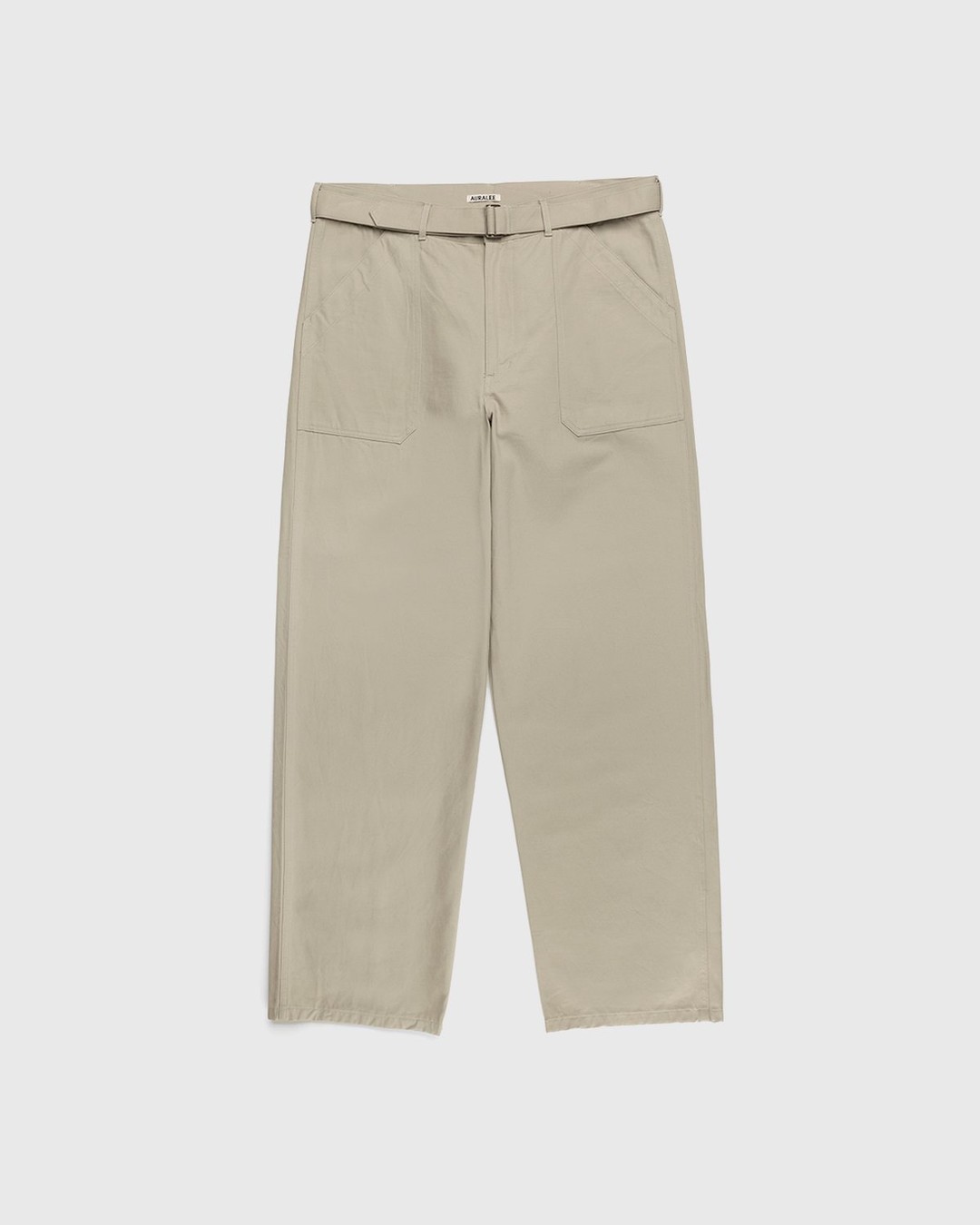 Auralee – Cotton Woven Pants Khaki | Highsnobiety Shop