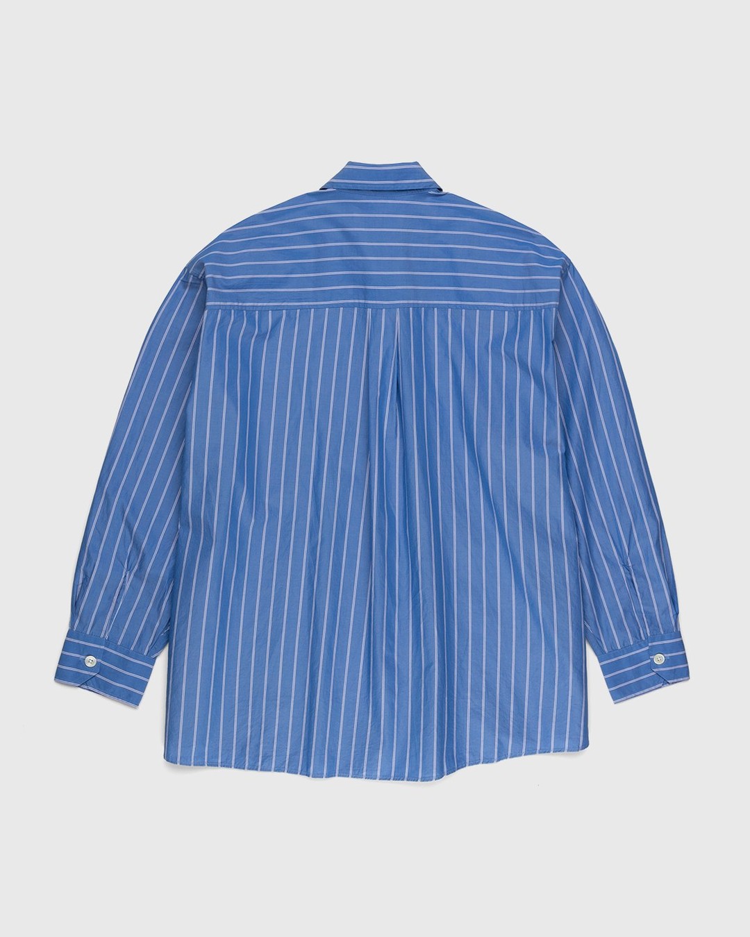 Our Legacy Initial Shirt Blue Rayon Plait Stripe