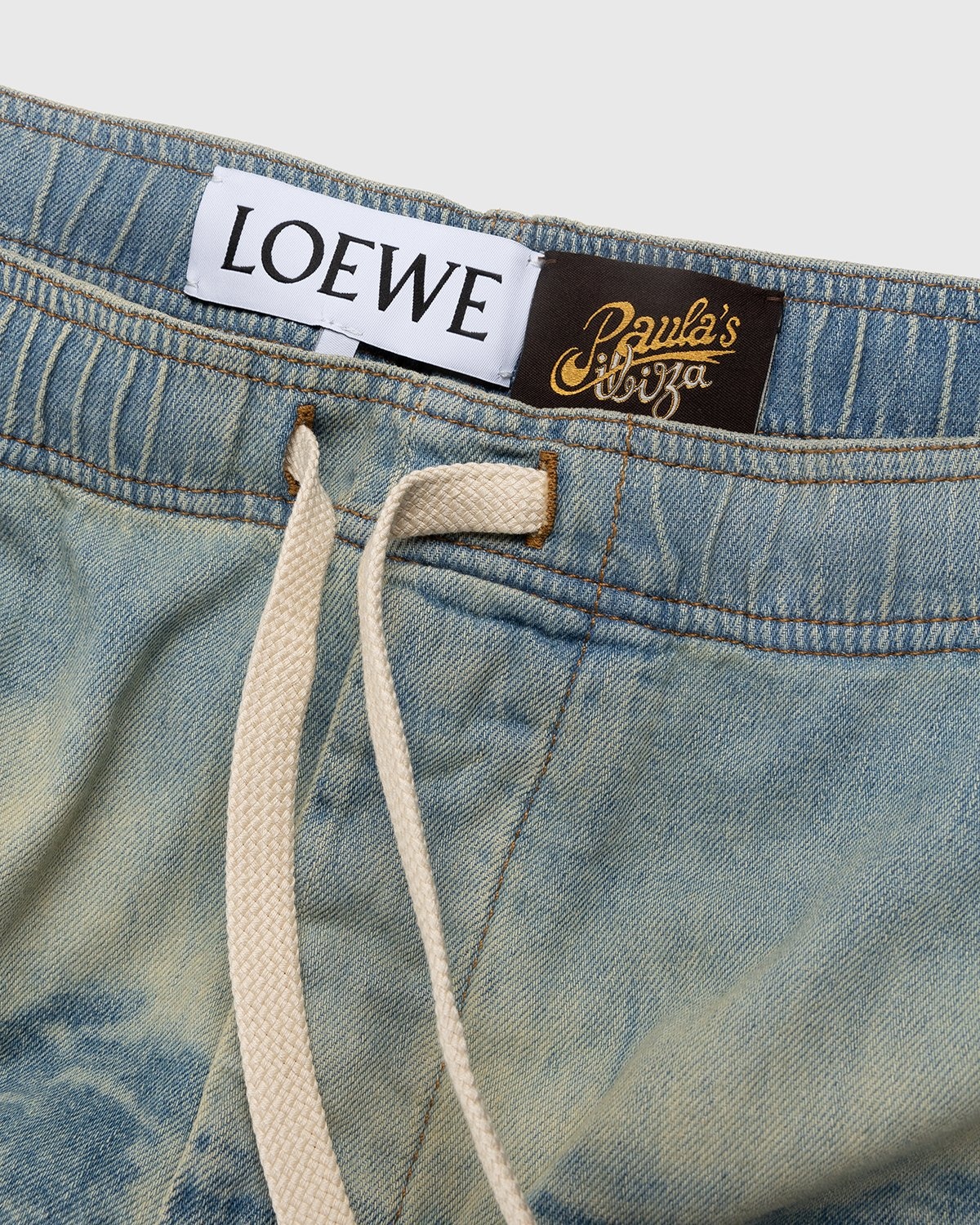 Drawstring jeans in denim Blue Jeans Chine - LOEWE