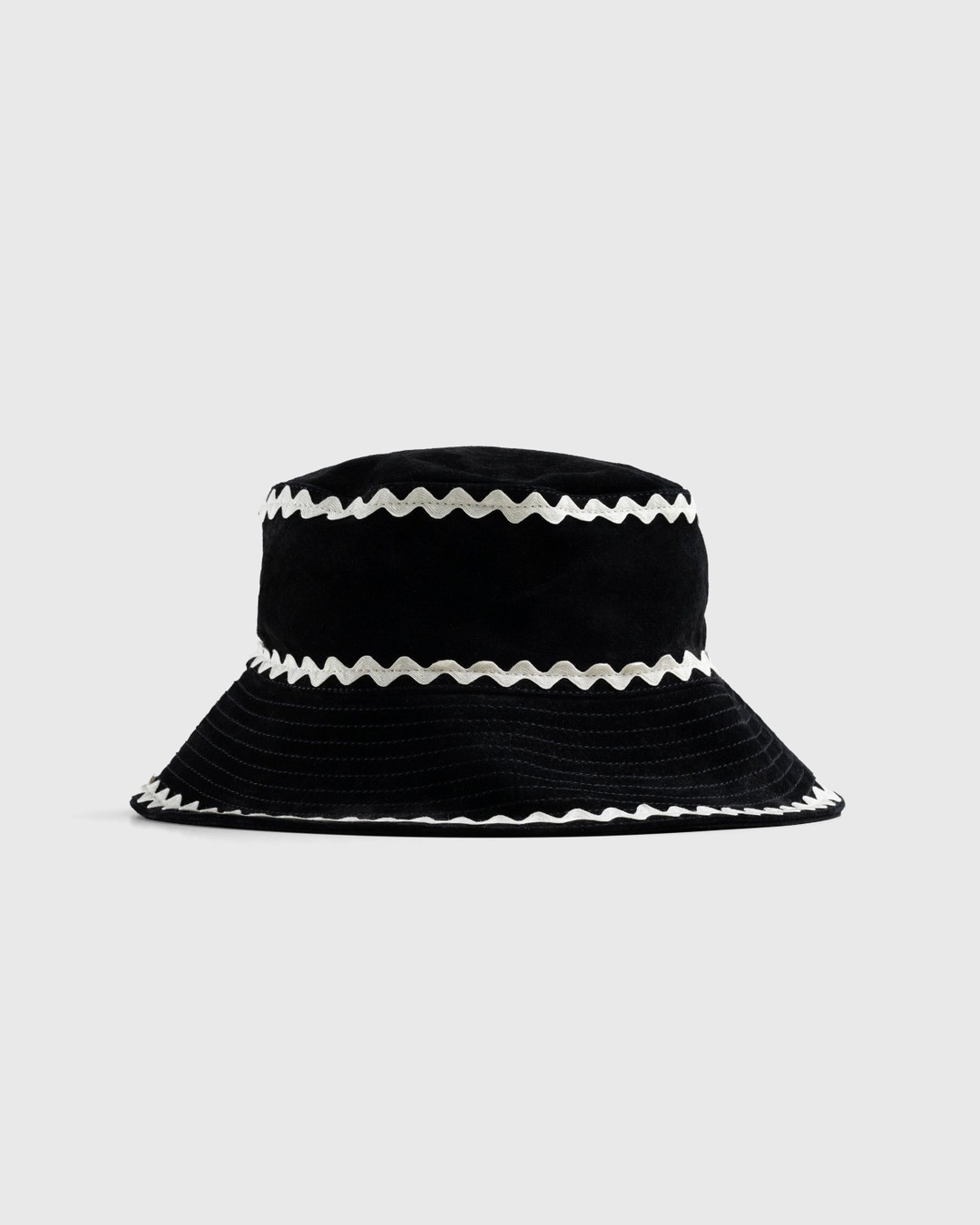 Bode – Suede Rickrack Hat Black | Highsnobiety Shop