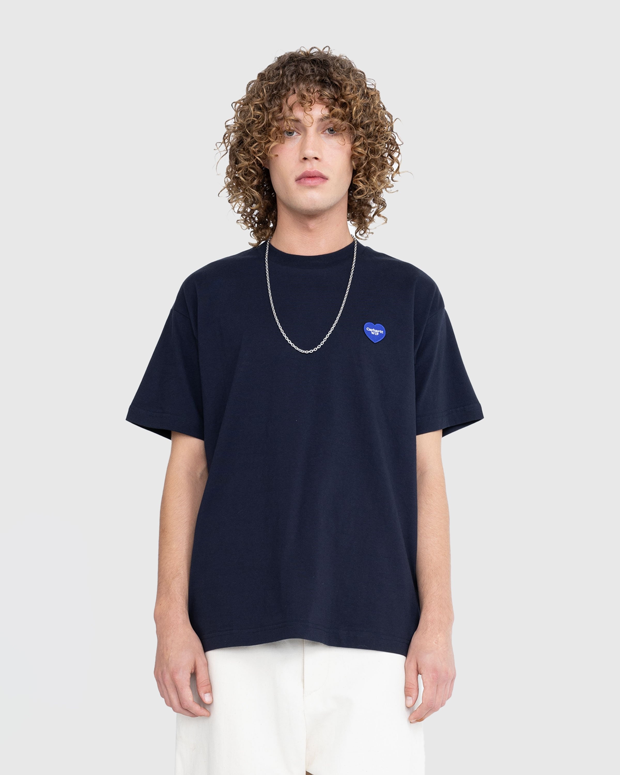 Carhartt WIP – S/S Heart Patch T-Shirt Blue | Highsnobiety Shop