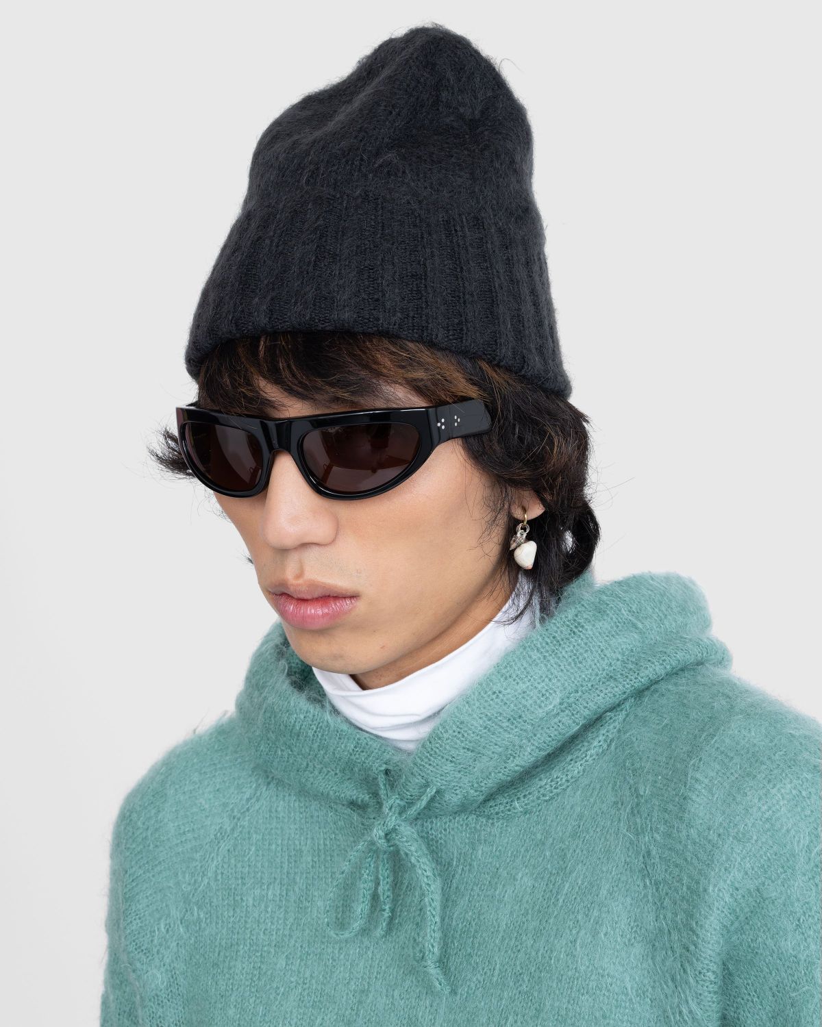 Auralee – Brushed Super Kid Mohair Beanie Black | Highsnobiety Shop