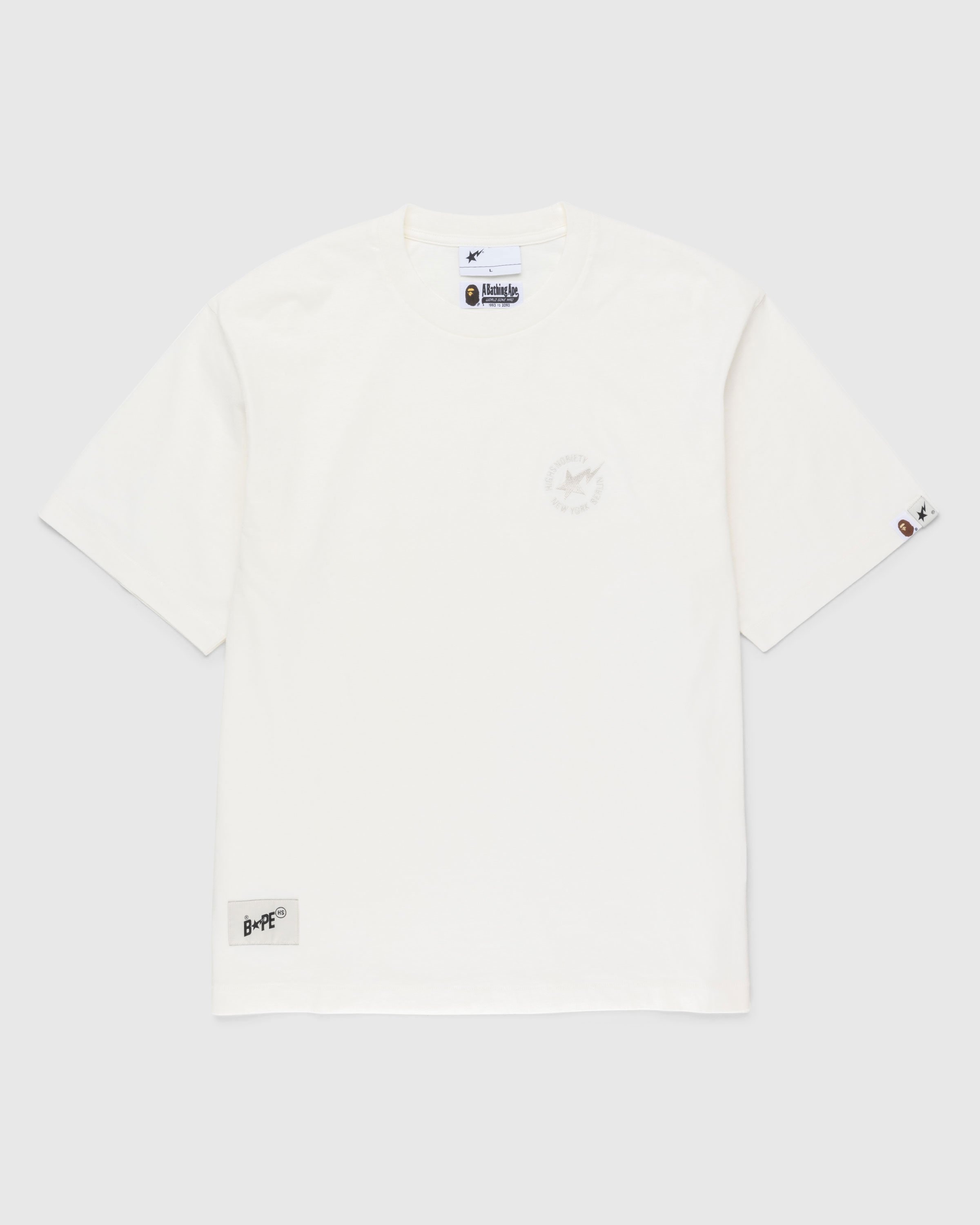 BAPE x Highsnobiety – Heavy Highsnobiety T-Shirt Shop Ivory Washed 